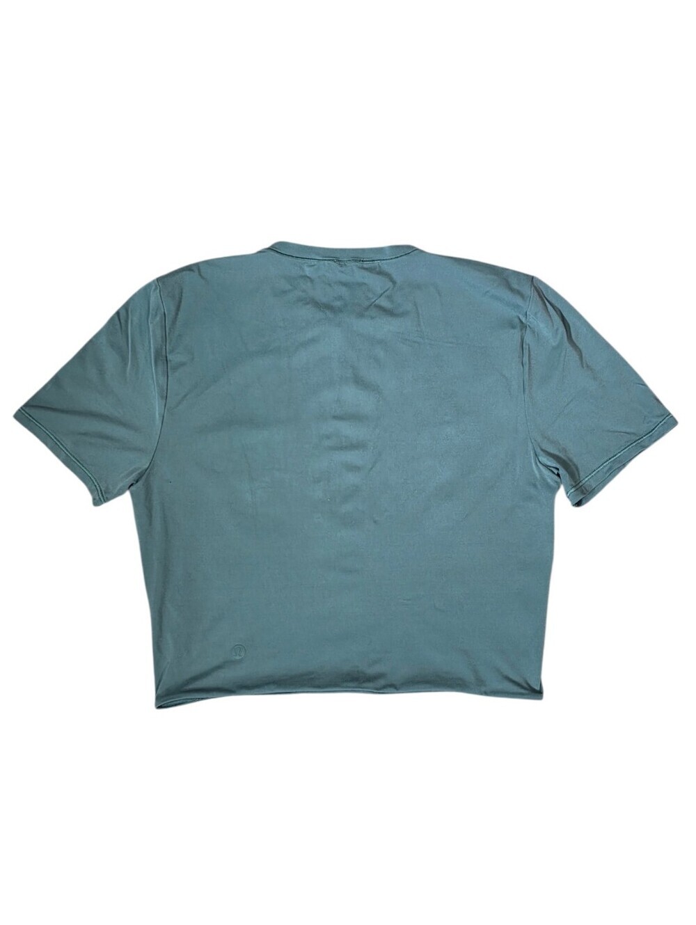 Lululemon Crewneck Cropped T-Shirt Medium Forest Size 8 - Picture 4 of 5